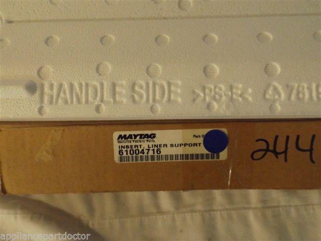JENN AIR ADMIRAL REFRIGERATOR 61004716 Insert, Liner Support (sides) NEW IN BOX JENN AIR ADMIRAL REFRIGERATOR 61004716 Insert, Liner Support (sides) NEW IN BOX
